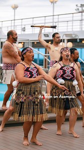 Our guests had the privilege of experiencing the powerful and traditional Māori haka, a source of immense pride for all New Zealanders. 🇳🇿 While 'haka' translates to 'dance,' it's far more than that—it's a powerful expression of culture, performed with chanting, stomping, hand movements, and intense facial gestures. #Azamara #MoreToSea | Azamara