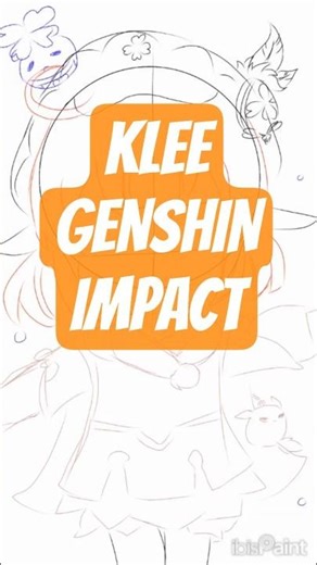 Speed drawing chibi klee genshin impact