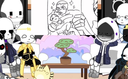 Sans aus react to what if blue joined the bad sans!