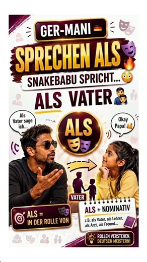 German Verb 🇩🇪 | sprechen als 👨‍👧🗣️ | GER-MANI