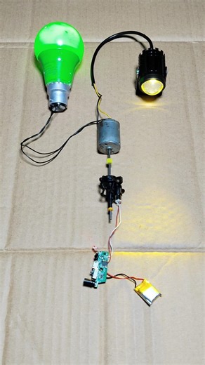 mini drone motor gear power LED bulb bike fog light #dcmotor #tech #shorts