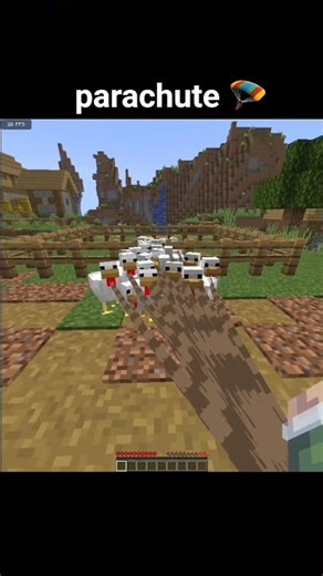 parachute in minecraft #minecraft #logic #parachute