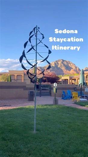 PERFECT ITINERARY FOR SEDONA 🏜️🛶🍷 [hosted] I am here to give you the best staycation in Sedona! First you’re going to want to stay at Mountain Modern Sedona. It is newly renovated with spacious rooms, a bar and restaurant onsite called The Den, a pool, hot tub, dog park, fire pits and more! Plus the staff is incredible. You are going to want to book the Water to Wine kayak experience through the hotel with Verde Adventures. You’ll kayak the river and end up at Alcantara Vineyards and Winery f