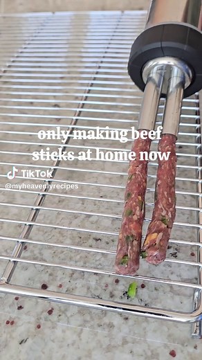Make jalapeno cheddar beef sticks at home on the smoker! All equipment I used is linked in my shop! (In bio) You will need: 5lb ground beef (I used 90/10) jerky seasoning packet curing salt 3 jalapenos chopped 1/2 lb high heat cheddar Smoke at 180° for 5 hours #beefsticks #smoker #smokerrecipes