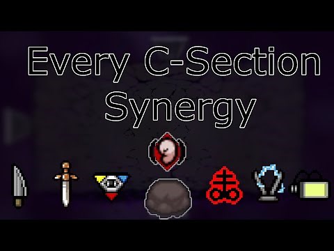 EVERY C-SECTION SYNERGY IN REPENTANCE (The Binding of Isaac: Repentance)