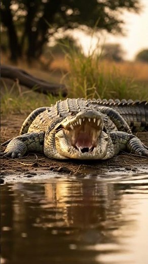 World's Deadliest Smile: Crocodile!#crocodile #wildlife
