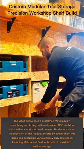 Custom Modular Tool Storage Precision Workshop Shelf Build