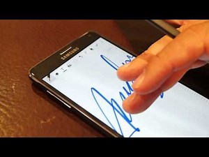 Switching between fountain and calligraphy pen on the Samsung Galaxy Note 4