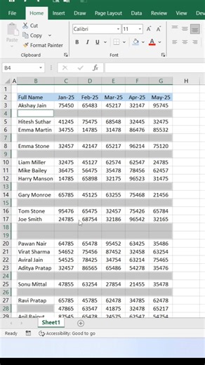 Delete Blank rows in Excel 😀 #ExcelTips #exceltricks #exceltutorial #explore | computernotion