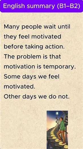 Did motivation ever fix your life? I don’t think so | The 5 am club Book (B1/B2 Level)