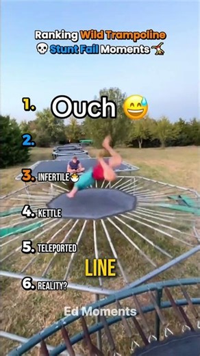 Wild trampoline stunt fail moments 🤸💀 #usa