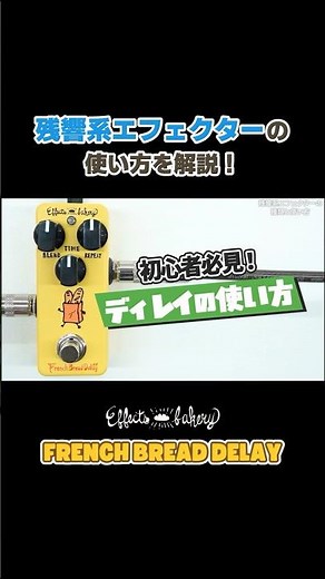 【初心者向け】残響系エフェクターの使い方 ①ディレイ | Effects Bakery French Bread Delay #shorts