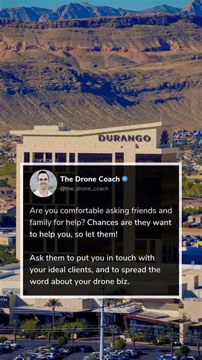 Jacob Lewis | Drone Pilot Business Coach on Instagram: "It’s ok to ask for help. Especially from the people who already trust you. Turn your circle in referral sources for your drone biz. #dronecrew"