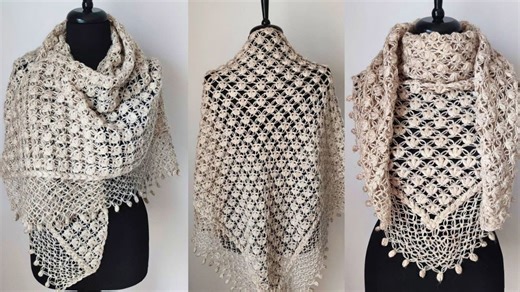 Create Your First Crochet Shawl | Easy Triangle Shawl for Beginners