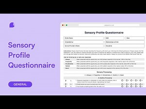 Sensory Profile Questionnaire