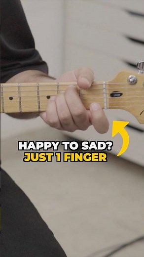 Make ANY Chord Sound SAD in 1 Second 🎸 (1-Finger Hack!)