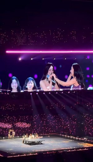 Jihyo letting Tzuyu sing her iconic part in 'What is Love' while her unnies are proudly smiling at the back. 🥹 | Twice Likewise