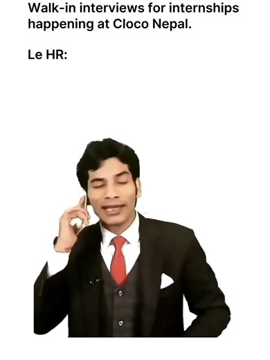 ⏰ Tomorrow, January 9, is the final day to join and gain real-world experience in software development and quality assurance. Please note the interview time starts at 10:00 AM, not 9:30 AM. 😂 🕘 Time: 10:00 AM to 4:00 PM 📍 Location: Cloco Nepal Inc. Office, Chakupat, Lalitpur ✅ No registration required 📄 Bring a soft copy of your CV 🔗 More info: https://lnkd.in/gMu3gSHd 💡 Do not wait. Show up, learn, and kickstart your tech career today! #cloconepal #internship #TechCareers #officememes