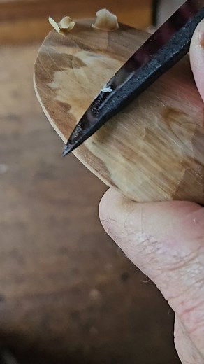 Some lovely pear wood starved of attention in the back corner of my wood pile, maybe three quarters of a year. The spalting magic of fungus in my log has happened and I'm left with a wood that not only looks striking, but carves insanely well. . #creativityfound #handcarved #handcrafted #woodenspoon #sloyd #slowlife #theartofslowliving #selfemployedlife #slöjd #woodcraft #maker | Phoenix Creations (Artist-David Rauenbusch)