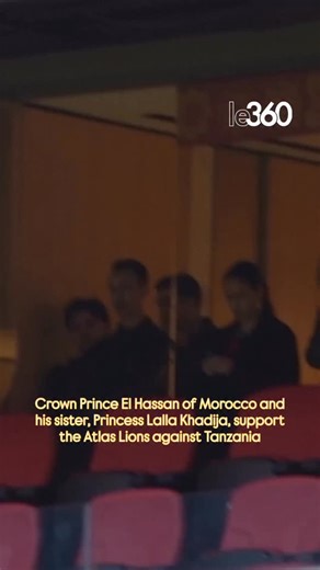 Arabian Royal on Instagram‎: "Crown Prince El Hassan of Morocco and his sister, Princess Lalla Khadija, cheer on the Atlas Lions against Tanzania at Moulay Abdellah Stadium. The Princess wore a Moroccan team T-shirt with a black coat, surrounded by friends—a rare public moment for the royal family. الأمير مولاي الحسن ولي عهد المغرب وشقيقته الأميرة للا خديجة يشجعان المنتخب المغربي “أسود الأطلس” في مباراته ضد تنزانيا على ملعب مولاي عبد الله ضمن بطولة الأمم الأفريقية المقامة حاليًا في المغرب. شهدت