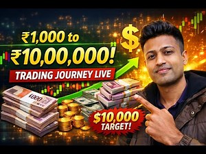 10 to 10,000 Dollar Trading Challenge | Live Stream 27🔥