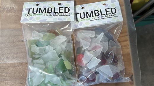 Glass recycling is helping give new life to items that don't sell at Goodwill