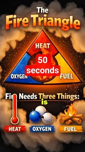 Fire Triangle Explained in 50 Seconds 🔥