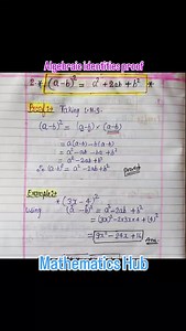 Algebraic identities proof #algebraicidentities #viralreels #viral #maths | Mathematics Hub | Facebook