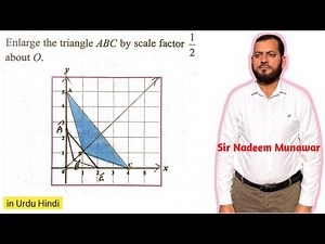 Enlargement | how to enlarge with a Fractional Scale Factor| Enlargement , type of Transformation