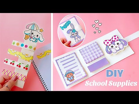 4 DIY - SCHOOL SUPPLIES IDEAS - BACK TO SCHOOL HACKS AND CRAFTS