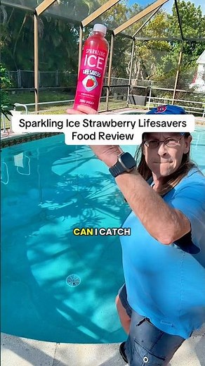 Sparkling Ice Strawberry Lifesavers Zero Sugar Food Review #sparkling water #foodreviews