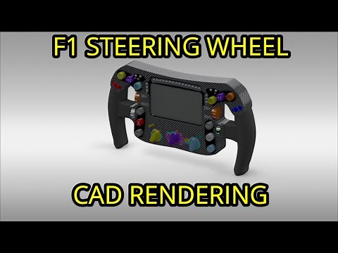 MERCEDES AMG F1 STEERING WHEEL CAD MODEL