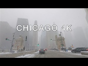 4K Chicago❄️ - Downtown Drive During Snowstorm (November 2025)