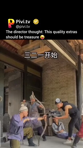 PiviTV on Instagram: "Film shoot gone wrong A Chinese movie set turns into pure chaos when extras keep messing up every scene. Props fail, people enter wrong, timing goes off, and the director slowly loses his sanity. This is why behind-the-scenes is sometimes better than the movie. #funnyclips #behindthescenes #moviefail #memepage #viralreels usamemes comedyvideo Cr=@sandyqrl"