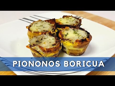 Puerto Rican Pionono Recipe | Plantain Cups Stuffed with Picadillo
