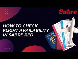 Air Ticketing Training ! Checking Flight Availability in Sabre Red.