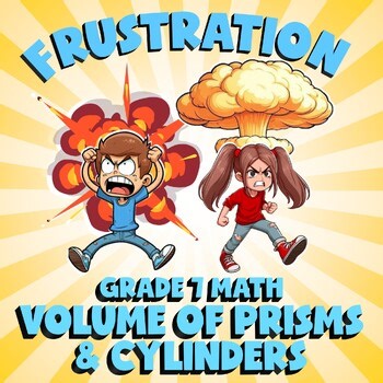 Volume of Prisms & Cylinders FRUSTRATION Math Game - No Prep Grade 7 Review