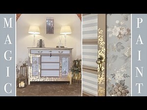 Restyling con carta da parati e foglia oro! Ingredienti per una decorazione unica! Elisa&MagicPaint