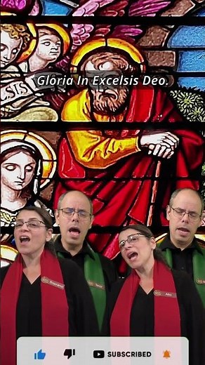 Angeles Cantando Están [P3] | Gloria in Excelsis Deo [SATB] | Canto de #navidad #musica #shorts