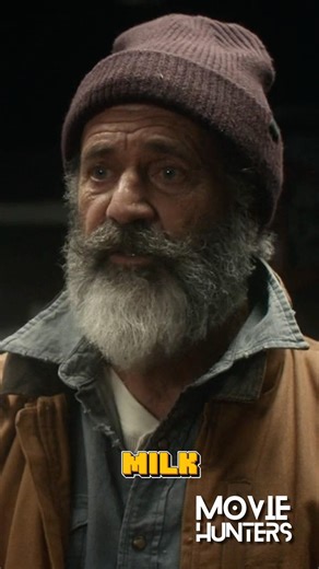 A glass of milk for the road 🥛\n#fatmanmovie #melgibson