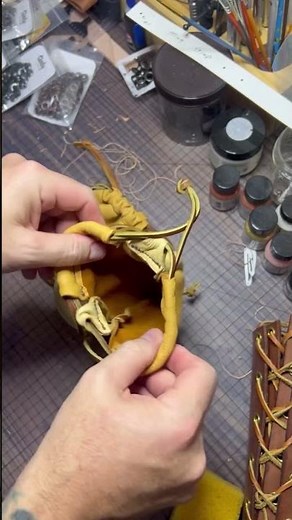 ⚔️ Handmade Leather Drawstring Pouch ⚔️