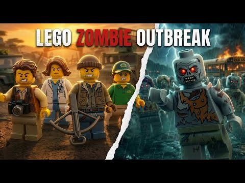 Zombie Outbreak: Escape From Zombie City | LEGO Zombie Animation | Full Episode 4