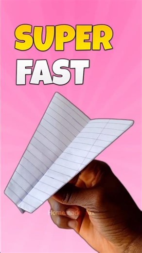 Make super duper fast paper airplane #shorts #paperplane