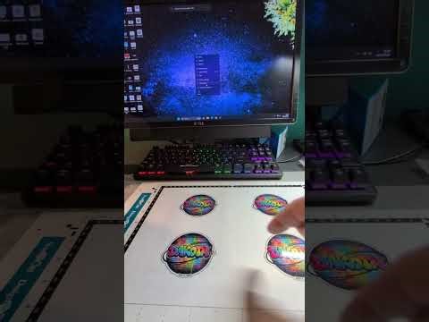 Cutting stickers with the scan n cut cm300 #brother #scan n cut #stickers #scanncut #crafts