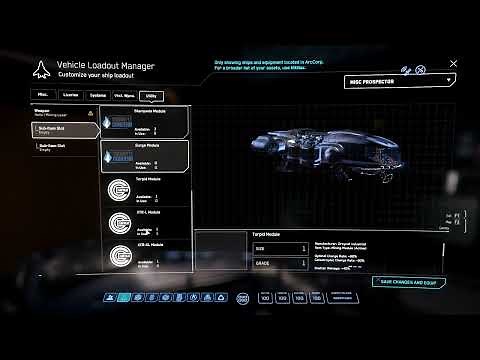 How To Change Mining Laser to the MISC PROSPECTOR in Star Citizen