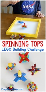 Spinning Tops LEGO Building Idea - Frugal Fun For Boys and Girls