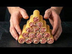 Incredibly Delicious Cannelloni Pasta in 15 Minutes! The most delicious dinner you have ever had!