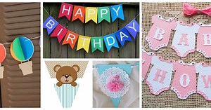 Aprende paso a paso cómo hacer banderines y cadenetas de papel