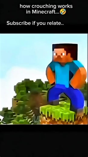 how crouching works in Minecraft...🤣#minecraftblocging#fxyoeditz#shortvideo#shorts#gaming#memeedit
