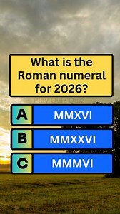 🔢 What is the Roman numeral for 2026? #riddlechallenge #brainteaser #mathquiz #QuizTime | Play Quiz Quiz